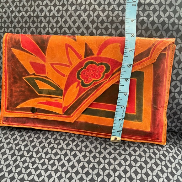 Vintage Handmade Colorful Clutch Bag Handmade in India - Picture 4 of 11